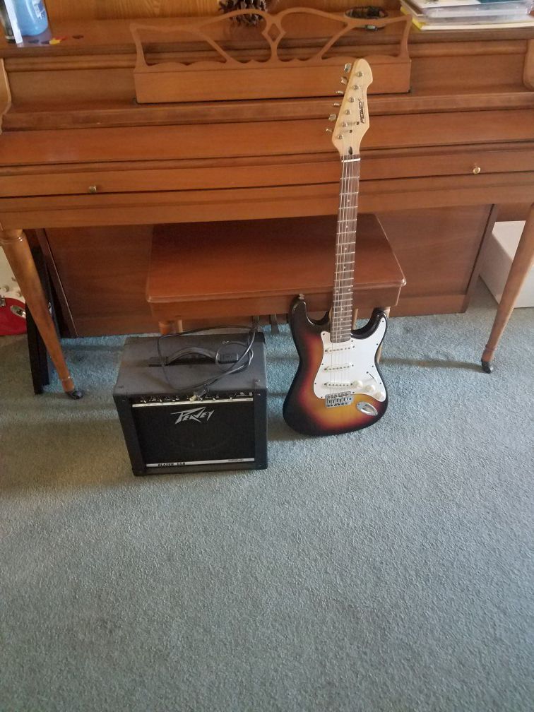 Guitar and amp
