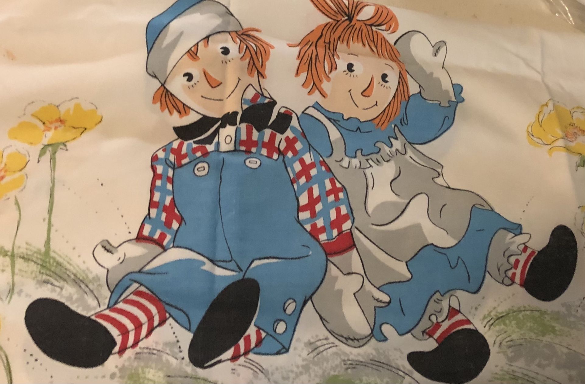 Vintage Raggedy Ann & Andy Queen/Full Sheet Set