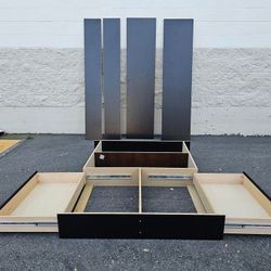 MCM Style Platform Bed w/ 2 Drawers *Full Size*