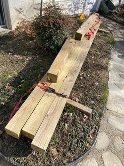 Ground rated pressure treated 6x6’s 