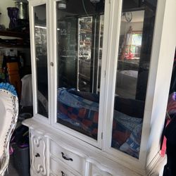 Antique Hutch And Chair 