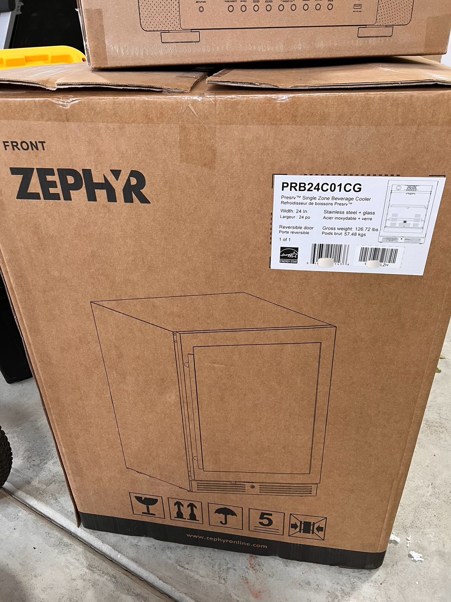 Zephyr Presrv 24 Inch Beverage and Wine Fridge (Under counter)