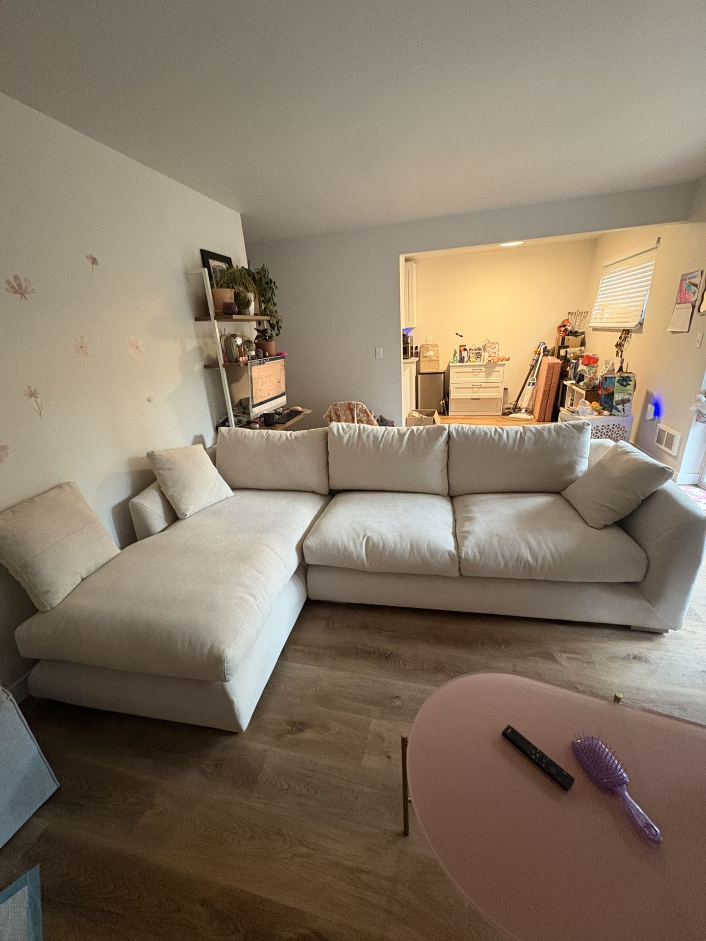 Brand New Feathers Sectional 