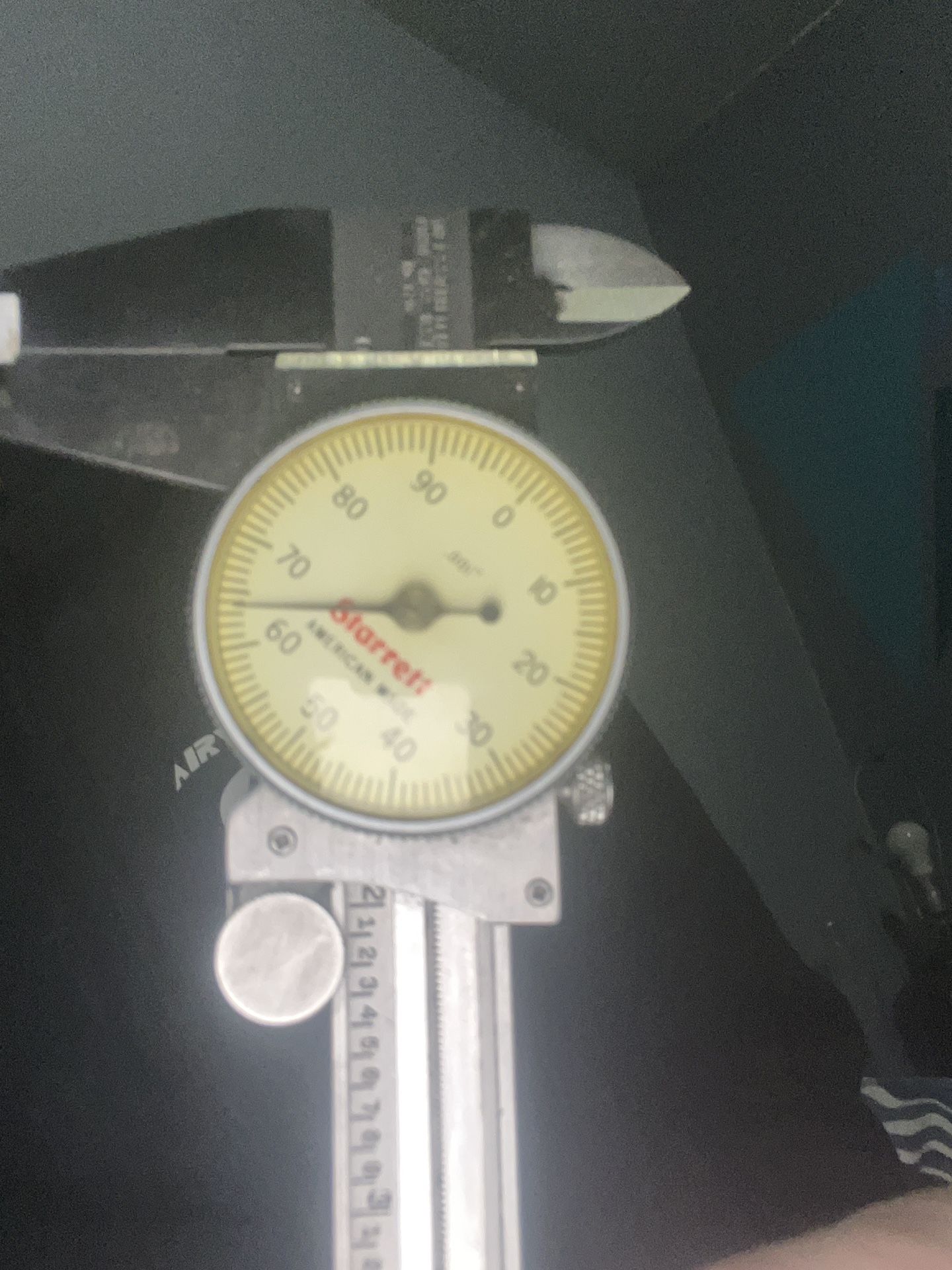 Starrett 120-6 dial caliper, includes case.”