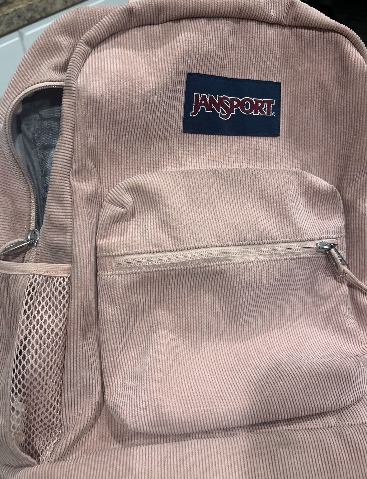 JANSPORT BACKPACK • CORDURY LIGHT PINK