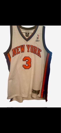 NY KNICKS LEGEND NBA PLAYER STEPHON MARBURRY AUTOGRAPH JERSEY