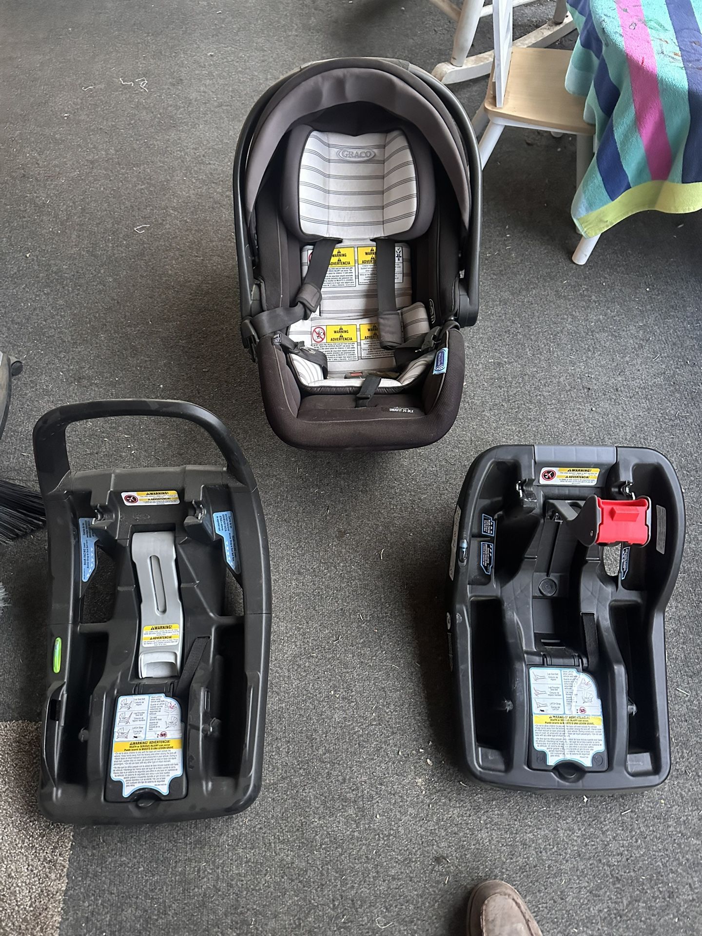 Car Seat And Two Bases
