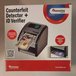 Cassidy Omni-Id 2-in-1 Currency Counterfeit Detector With UV ID Verification NIB