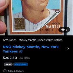 1996 Mickey Mantle Topps Card 