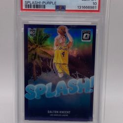 Dalton Knecht Optic Purple Splash PSA 10 - $60