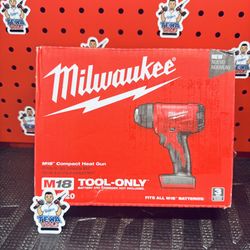 Milwaukee M18 18V Lithium-Ion Cordless Compact Heat Gun (Tool-Only)