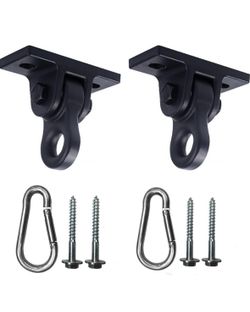 Heavy Duty Black Swing Hangers Screw Bolts Included
