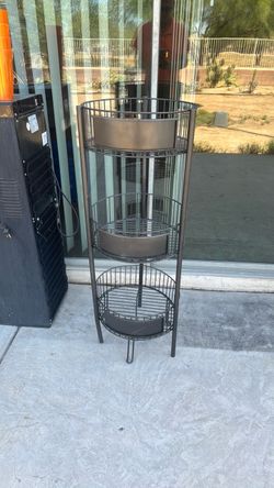 3-Tier Metal Corner Shelf / Organizer — $25 OBO