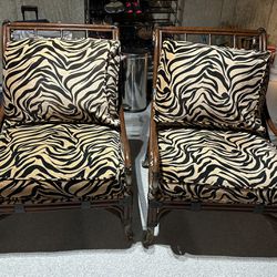Bamboo Animal print Chairs