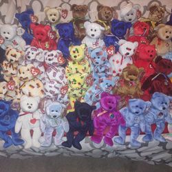 300+ Large Collection Ty Beanie Bears/ Common/Rare/International/Exclusives
