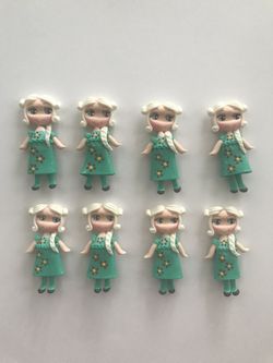 Docena Muñecas De Masa Flexible / 12 Clay Dolls Princess