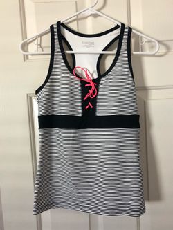 Bebe Sport Racerback Top with Built-in Bra, Size M
