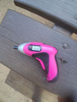 Black & Decker Pink & Black Cordless Screwdriver
