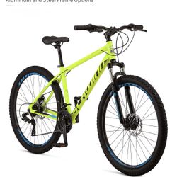 Schwinn High Timber Mountain Bike for Adult Youth Men Women Boys Girls, 27.5 Inch Wheels, 7 or 21-Speeds, Front Suspension, Aluminum and Steel Frame 