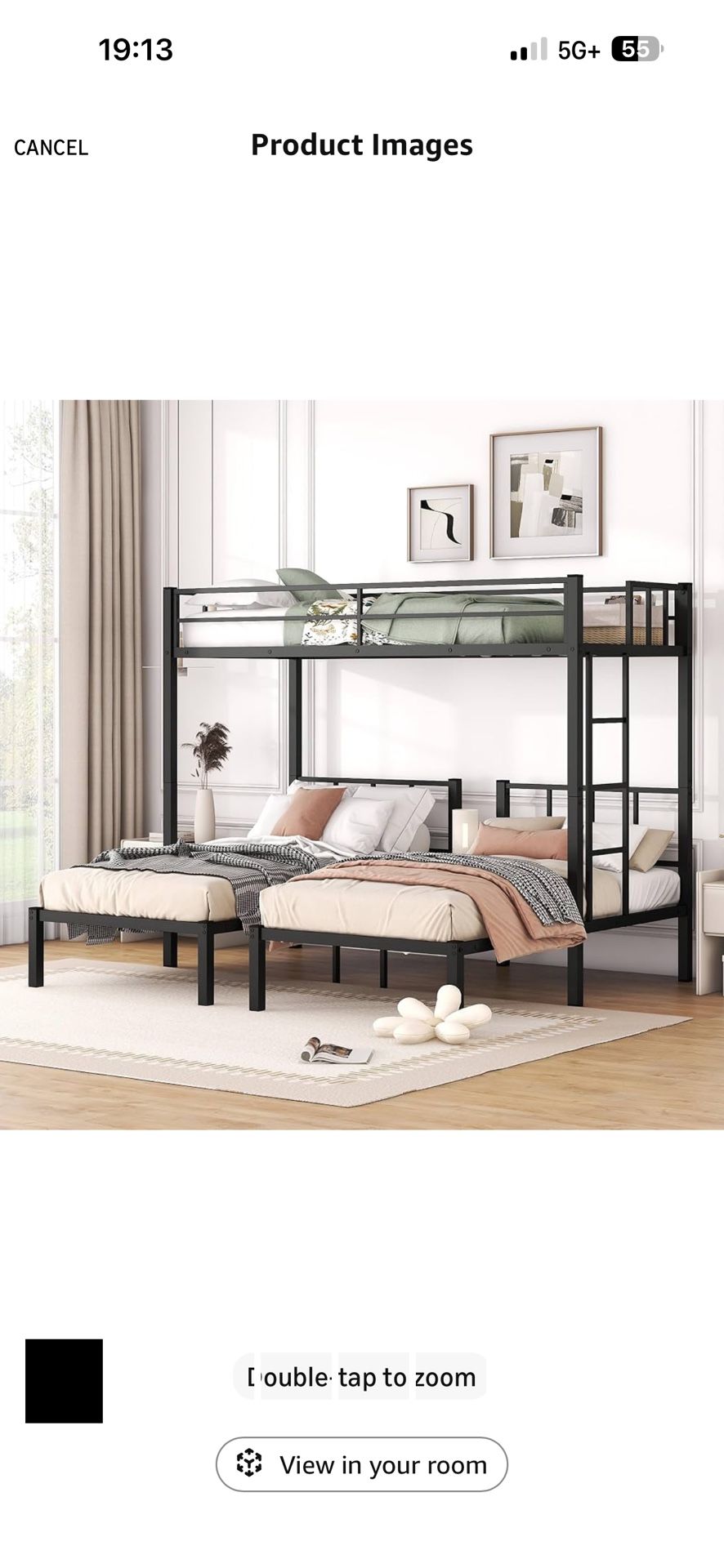 Triple Twin Bunk Bed