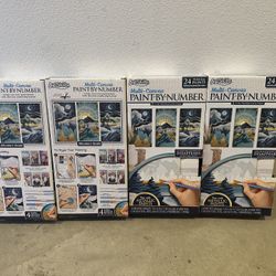 4 New Boxes Of Paint By Numbers Kit