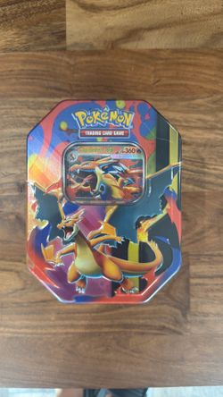 SEALED Pokemon TCG: Mega Charizard Tin (featuring Mega Charizard Y ex