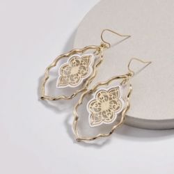 E88- Beautiful Frame Earrings!
