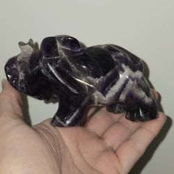 Dream Amethyst Elephant Crystal Stone