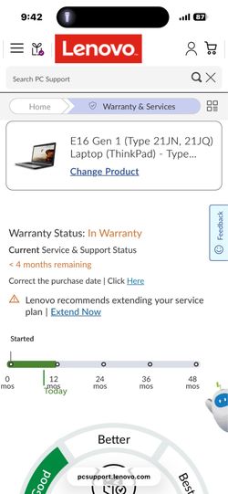 Lenovo ThinkPad E16 Gen 1 (16GB RAM, 512GB SSD) – Under Warranty!