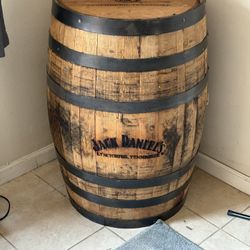 Jack Daniels Whiskey Barrel Decor Bar