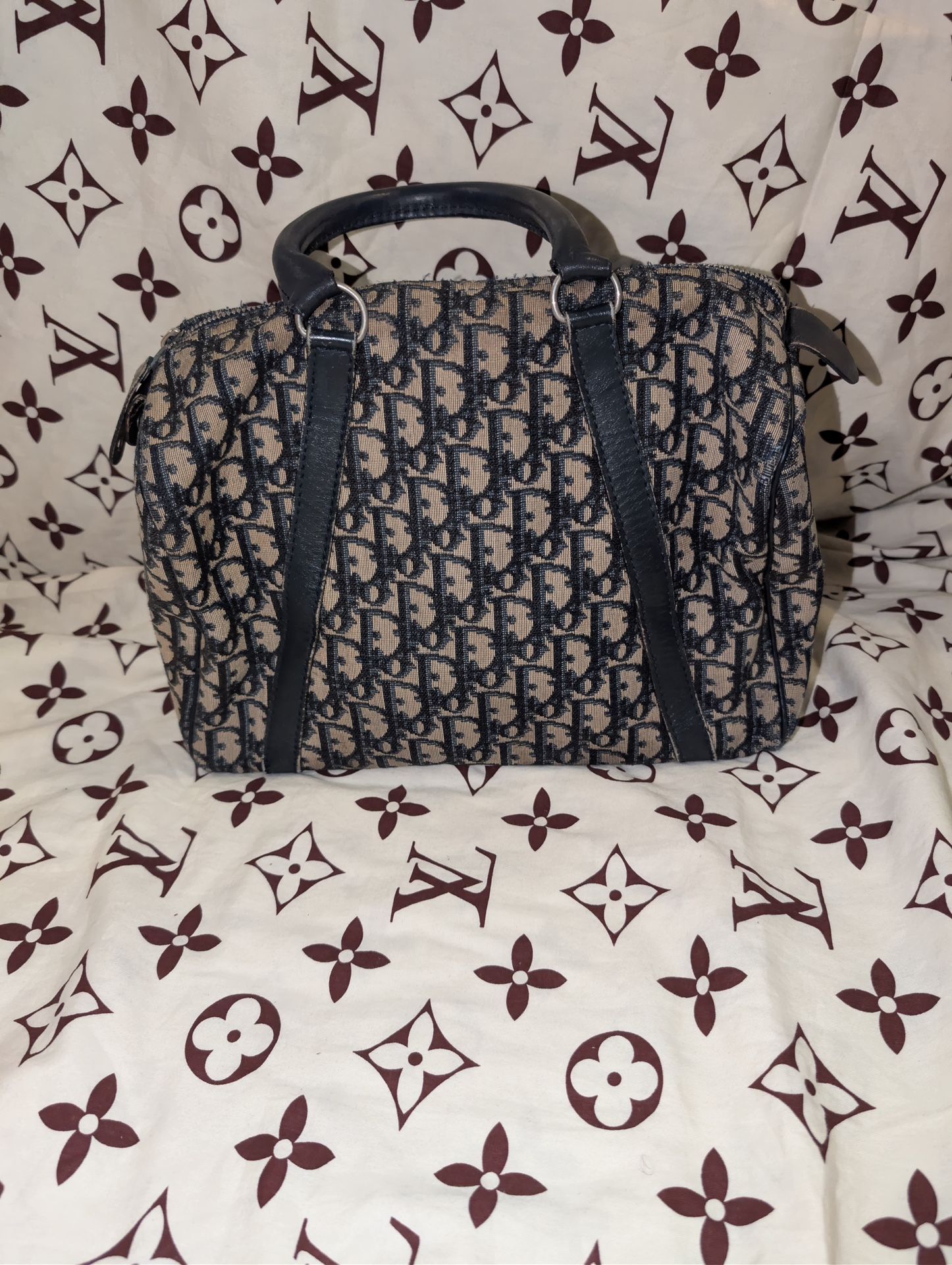 Christian Dior Canvas Boston Bag