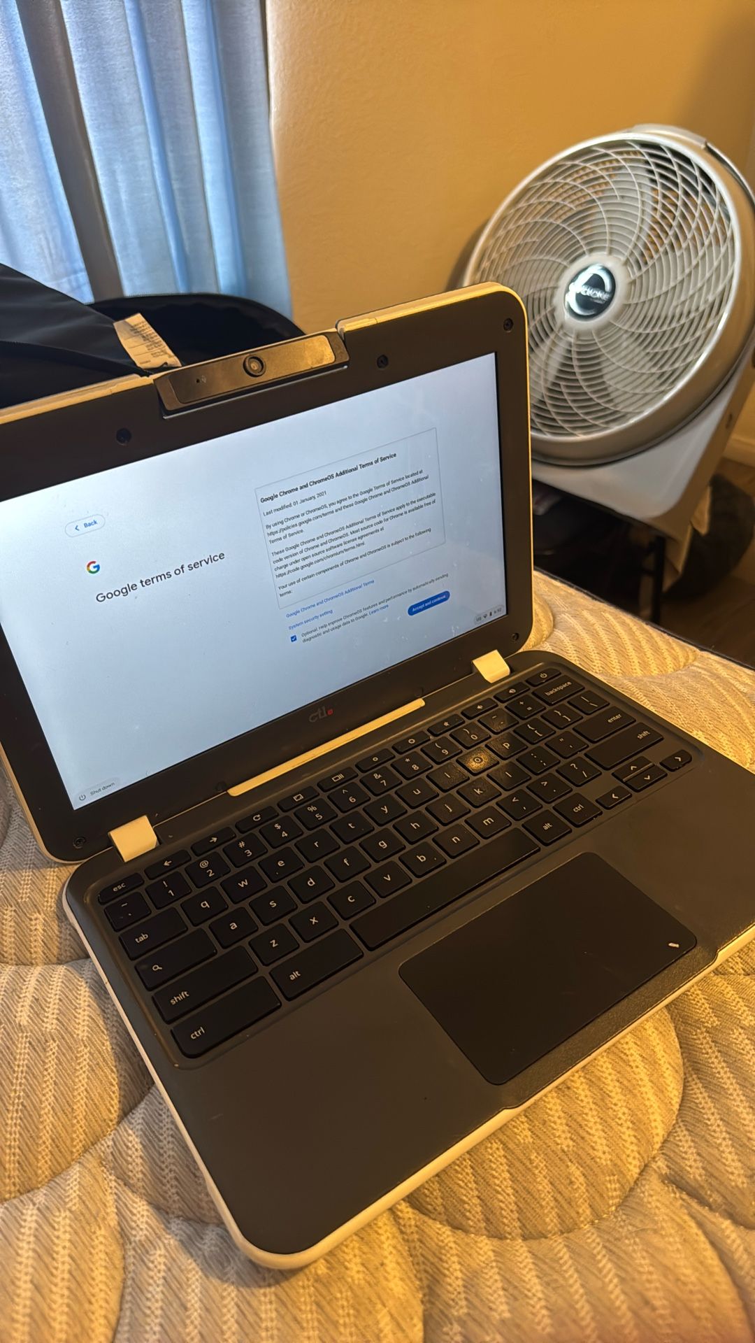 White Chromebook Touchscreen Negotiationable Price