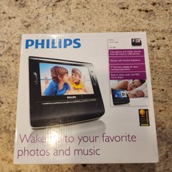 NEW Philips AJL308/37 7" LCD Clock Radio Photo Frame MP3 USB
