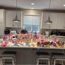 Huge Barbie Lot And Disney Dolls!