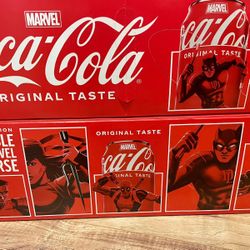 Coca Cola Marvel DAREDEVIL Soda Can -12 Cans Unopened Sealed LIMITED  $15