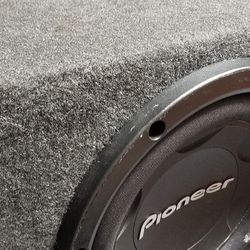 Pioneer 12" Subwoofer and amp