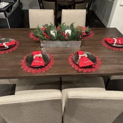 Crate&Barrel Wood Table & Chairs