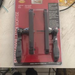 storm door latch mortise larson