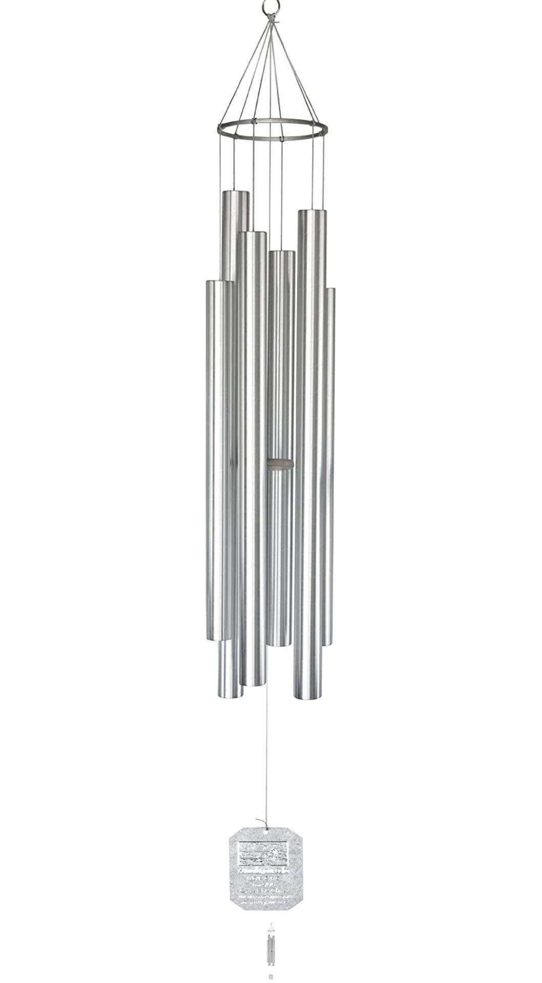 Grace Note Chimes 3XXX Deluxe Himalayan Echo Wind Chimes, Silver