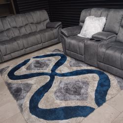 *Ad Special!!!*---Classic Barcelona Fabric Reclining Sofa/Loveseat Sets---Delivery And Financing Available🤠