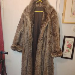 Darker Raccoon Fur Coat 