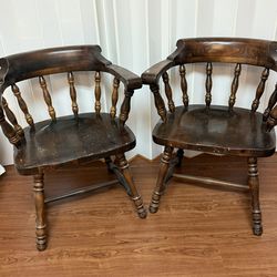 Vintage Ethan Allen Windsor Chairs – Pair