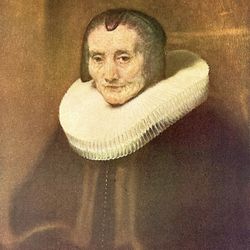 MARGARETHA DE GEER, 1661, REMBRANDT Original Vintage Fine Art Print USA Printed Antique Dutch Painter Collectible