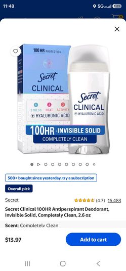 Deodorant ( secret clinical)