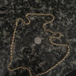 14 karat gold heavy rope chain