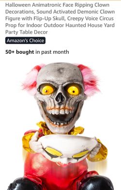 Clown animatronics with mask