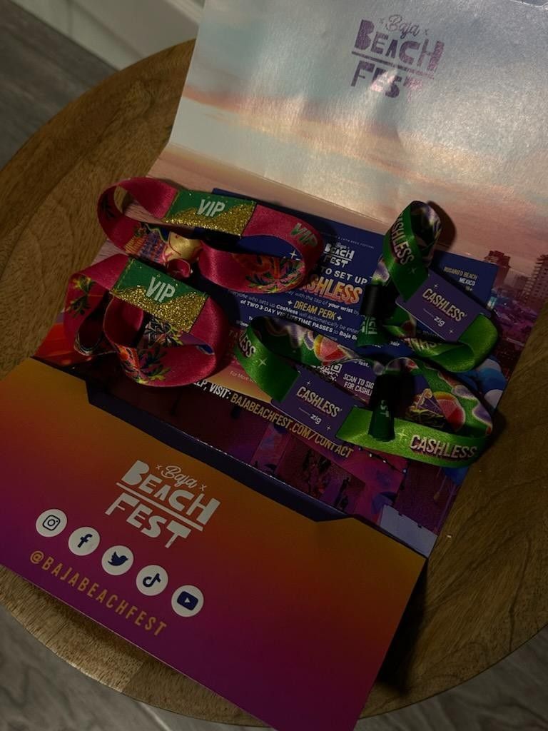 baja beach fest vip tickets qty 2