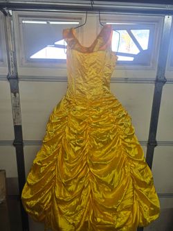 Yellow Belle Princess Ball Gown Costume adult costume  size S/M  women