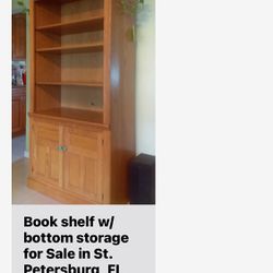 Bookshelve With Bottom Storage