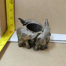 Elephant Metal Candle Holder